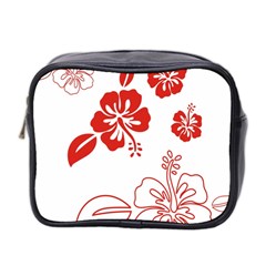 Hawaiian Flower Red Sunflower Mini Toiletries Bag 2-side by Mariart