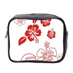 Hawaiian Flower Red Sunflower Mini Toiletries Bag 2-Side Front