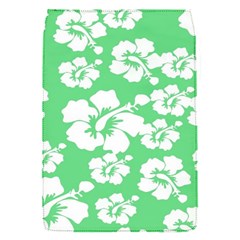 Hibiscus Flowers Green White Hawaiian Flap Covers (s)  by Mariart