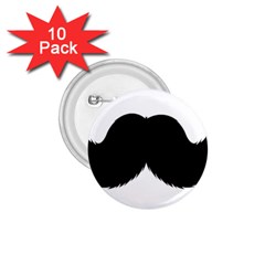 Mustache Owl Hair Black Man 1 75  Buttons (10 Pack) by Mariart