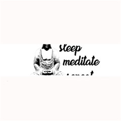 Eat, Sleep, Meditate, Repeat  Large Bar Mats by Valentinaart