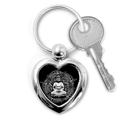 Ornate Buddha Key Chains (heart)  by Valentinaart