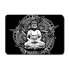 Ornate Buddha Small Doormat  by Valentinaart