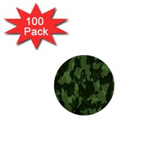 Camouflage Green Army Texture 1  Mini Buttons (100 Pack)  by BangZart