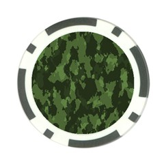 Camouflage Green Army Texture Poker Chip Card Guard by BangZart