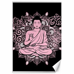 Ornate Buddha Canvas 12  X 18   by Valentinaart