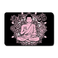 Ornate Buddha Small Doormat  by Valentinaart