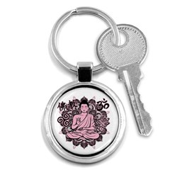 Ornate Buddha Key Chains (round)  by Valentinaart