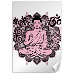 Ornate Buddha Canvas 12  X 18   by Valentinaart