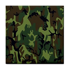 Military Camouflage Pattern Tile Coasters by BangZart