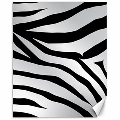 White Tiger Skin Canvas 11  X 14   by BangZart