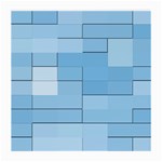 Blue Squares Iphone 5 Wallpaper Medium Glasses Cloth Front