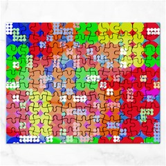 Abstract Polka Dot Pattern Rectangular Jigsaw Puzzl by BangZart