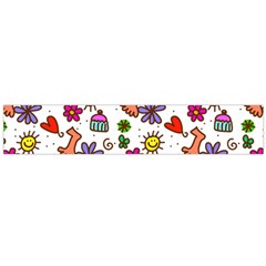 Cute Doodle Wallpaper Pattern Flano Scarf (large) by BangZart