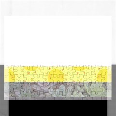 Nonbinary Flag Rectangular Jigsaw Puzzl by AnarchistTransPride