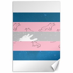 Pride Flag Canvas 24  X 36  by TransPrints