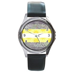 Cute Flag Round Metal Watch by TransPrints