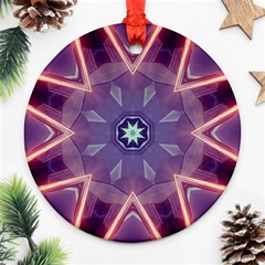 Abstract Glow Kaleidoscopic Light Ornament (round) by BangZart