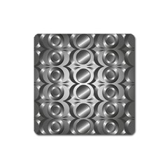 Metal Circle Background Ring Square Magnet by BangZart