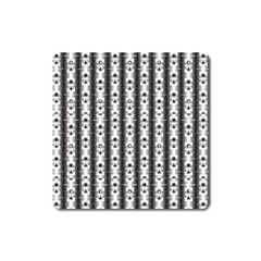 Pattern Background Texture Black Square Magnet by BangZart