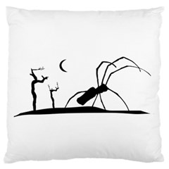 Dark Scene Silhouette Style Graphic Illustration Standard Flano Cushion Case (one Side) by dflcprints
