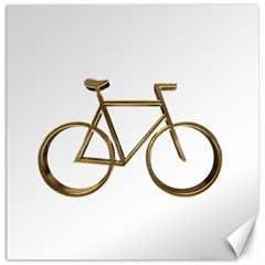 Elegant Gold Look Bicycle Cycling  Canvas 16  X 16   by yoursparklingshop