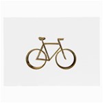 Elegant Gold Look Bicycle Cycling  Large Glasses Cloth (2-Side) Back