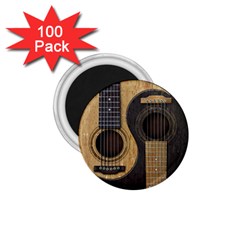 Old And Worn Acoustic Guitars Yin Yang 1 75  Magnets (100 Pack)  by JeffBartels