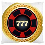 Casino Chip Clip Art Large Flano Cushion Case (Two Sides) Back