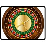 Casino Roulette Clipart Fleece Blanket (Large)  80 x60  Blanket Front