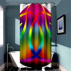 Colorful Easter Egg Shower Curtain 36  X 72  (stall)  by BangZart