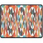 Colorful Geometric Abstract Fleece Blanket (Medium)  60 x50  Blanket Front