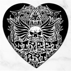 Tattoo Tribal Street Art Jigsaw Puzzle (heart) by Valentinaart