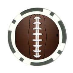 Football Ball Poker Chip Card Guard (10 Pack) by BangZart