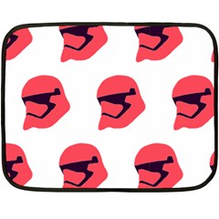 Stormtroper Pattern  Double Sided Fleece Blanket (mini)  by paulaoliveiradesign