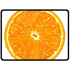 Orange Slice Double Sided Fleece Blanket (large)  by BangZart