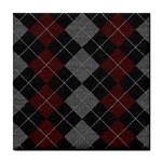 Wool Texture With Great Pattern Tile Coasters Front