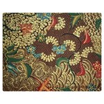 Traditional Batik Art Pattern Double Sided Flano Blanket (Medium)  60 x50  Blanket Back