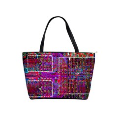 Technology Circuit Board Layout Pattern Shoulder Handbags by BangZart