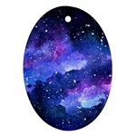 Galaxy Oval Ornament (Two Sides) Front