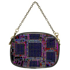 Cad Technology Circuit Board Layout Pattern Chain Purses (one Side)  by BangZart