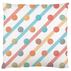 Simple Saturated Pattern Large Cushion Case (two Sides) by linceazul