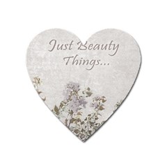 Shabby Chic Style Motivational Quote Heart Magnet by dflcprints