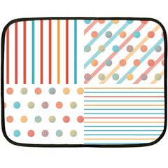 Simple Saturated Pattern Double Sided Fleece Blanket (mini)  by linceazul