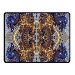 Baroque Fractal Pattern Double Sided Fleece Blanket (small)  by BangZart