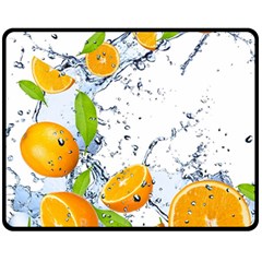 Fruits Water Vegetables Food Fleece Blanket (medium)  by BangZart