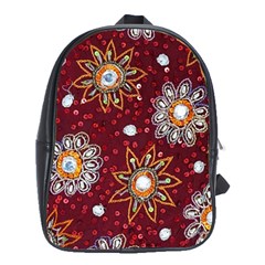 India Traditional Fabric School Bags (xl)  by BangZart