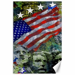 Usa United States Of America Images Independence Day Canvas 24  X 36  by BangZart