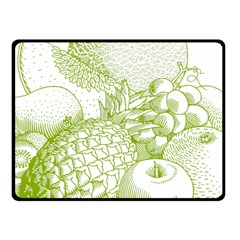 Fruits Vintage Food Healthy Retro Fleece Blanket (small) by Nexatart