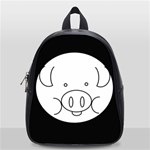 Pig Logo School Bags (Small)  Front